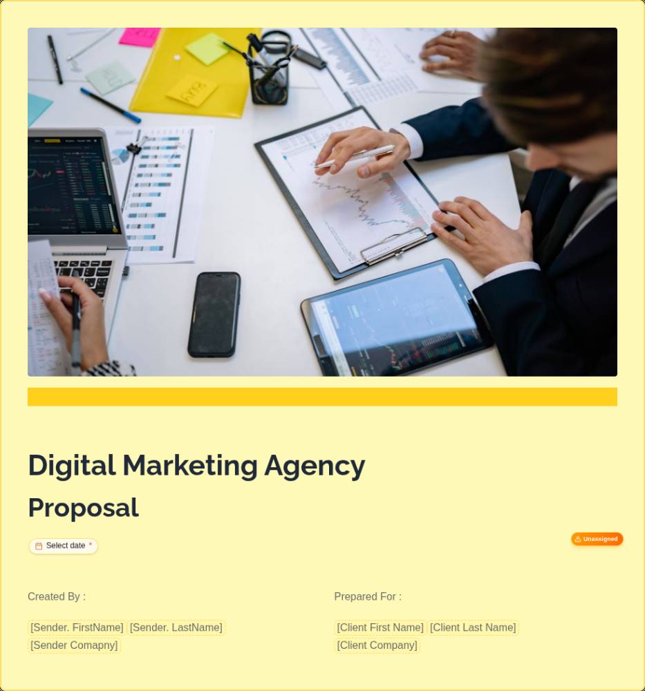 Digital Marketing Agency Proposal Template