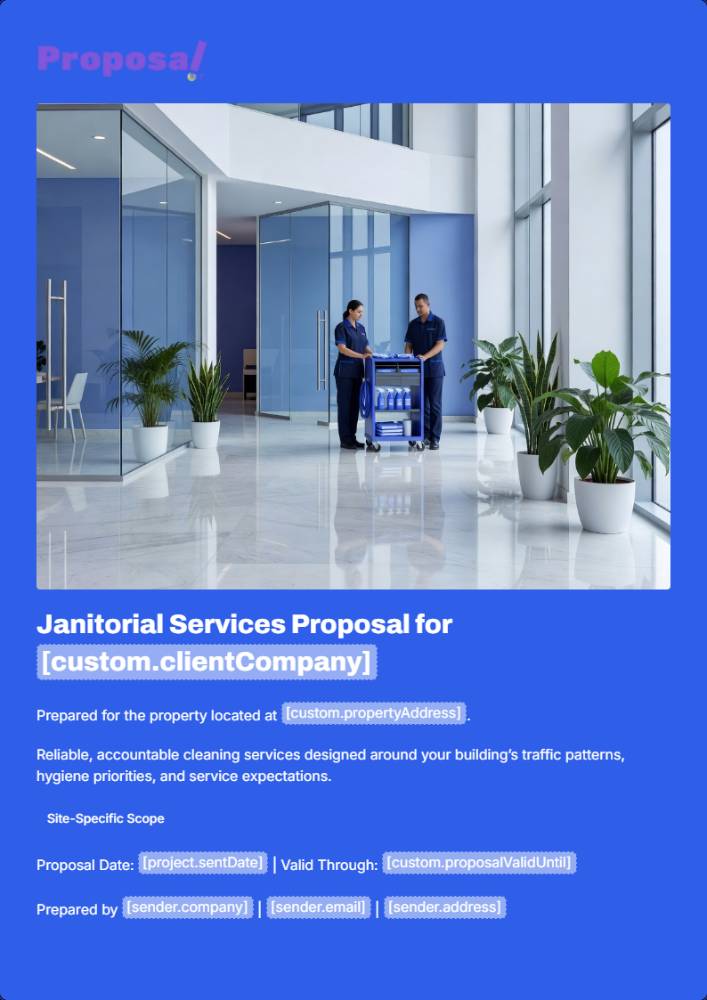Janitorial Proposal Template