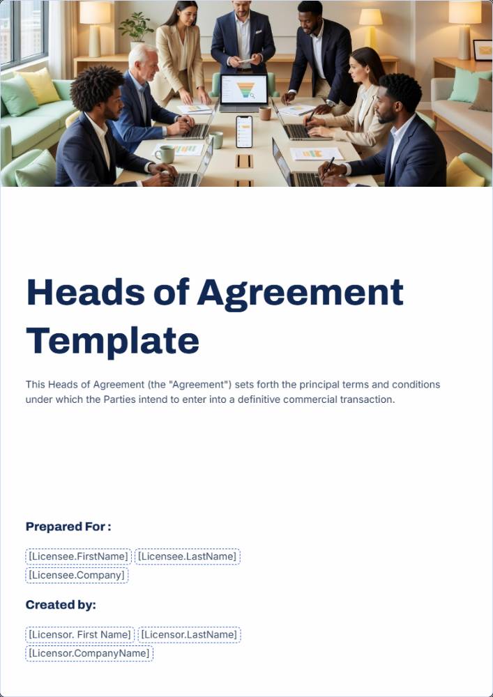 Heads of Agreement Template