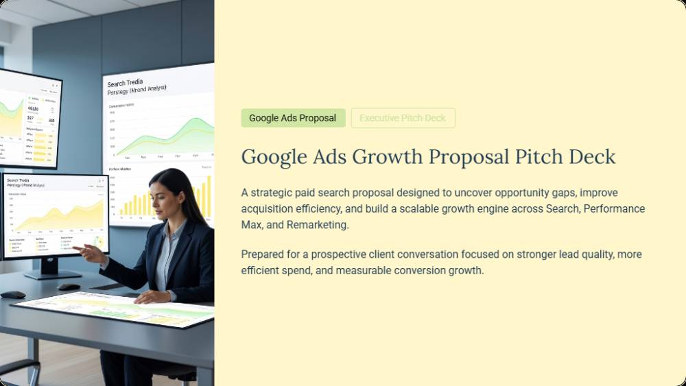 Google Ads Growth Proposal Pitch Deck