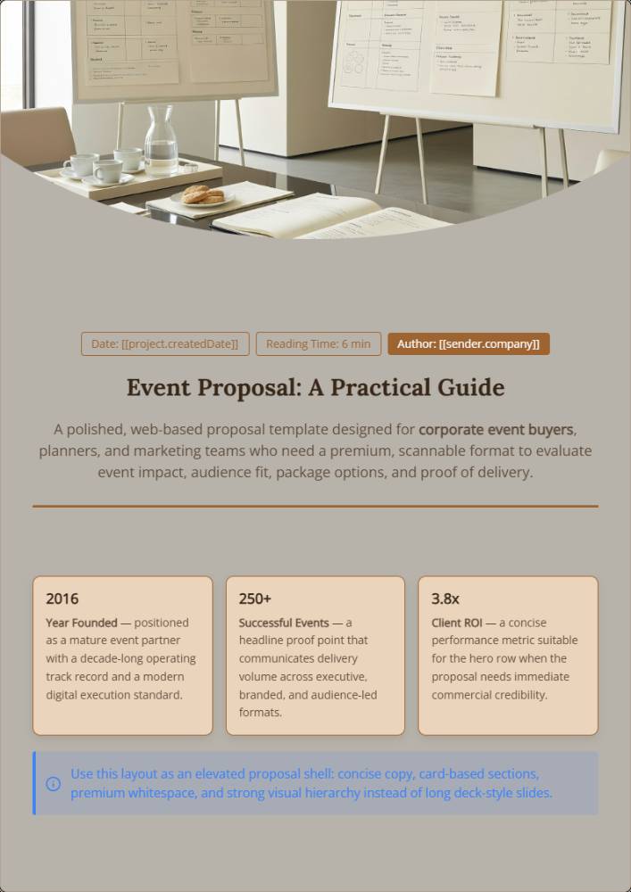Event Proposal: A Practical Guide