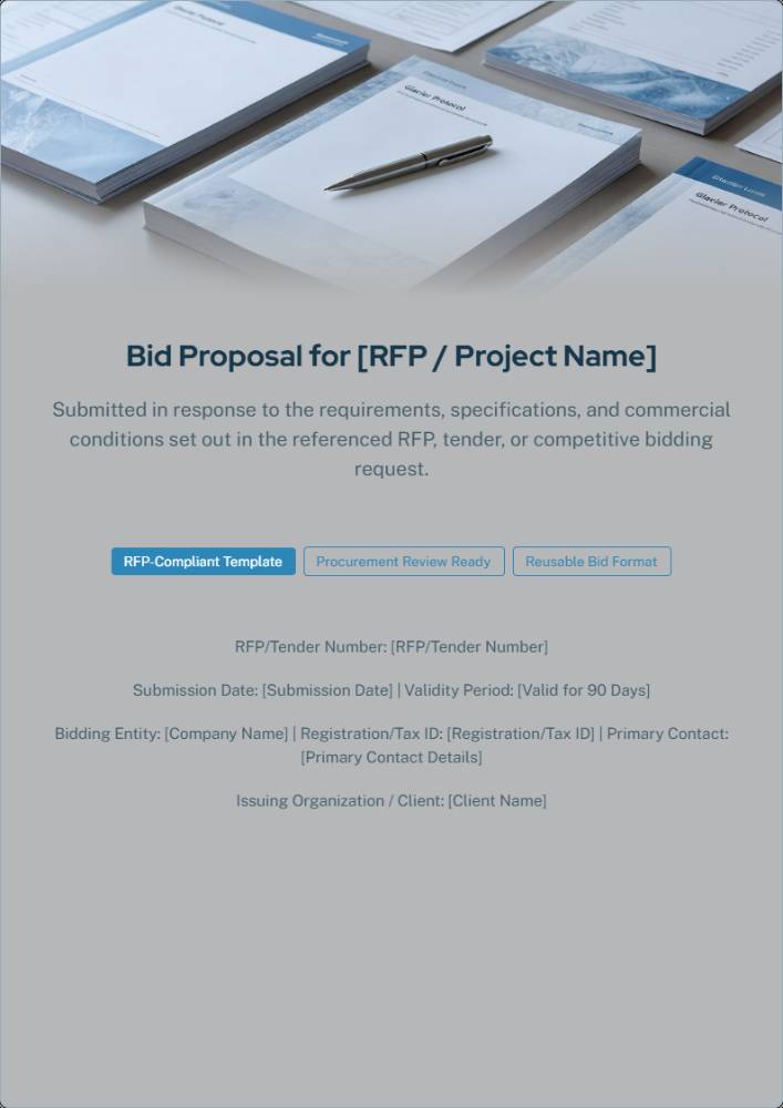 RFP-Compliant Bid Proposal Template
