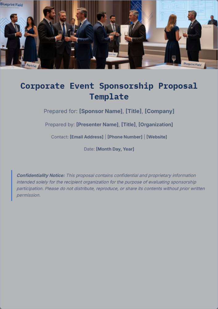 Corporate Event Sponsorship Proposal Template