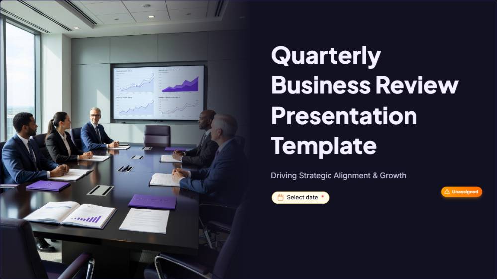 Quarterly Business Review Presentation Template